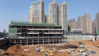 中国铁建广场实景图截止2015年11月1日现场施工图