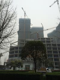 成都银泰中心实景图工程进度