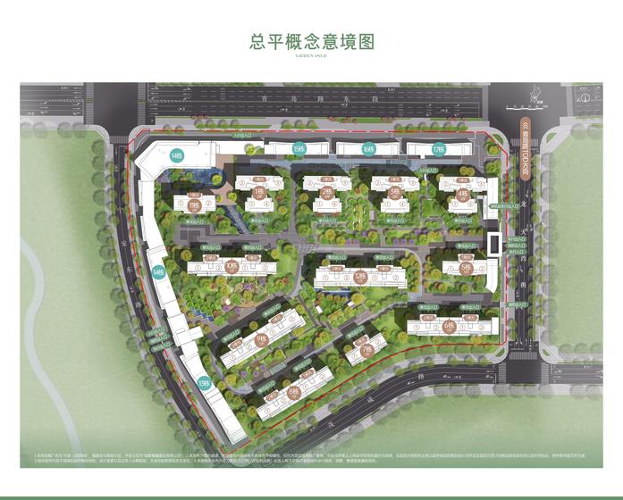 翠屿小区1期总平图