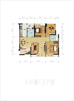 邛崃观澜国际3室2厅2卫93.03平户型
