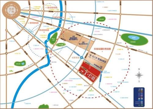 龙之梦鹏瑞利新城区位图