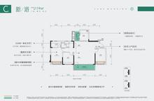 璞玉锦萃1期3室2厅2卫119.00平户型
