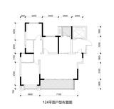 五矿西棠雅园1期 3室2厅2卫 123.66平米