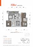 光华樾府1期3室2厅2卫108.00平户型