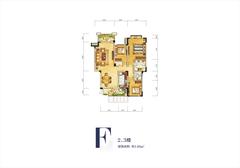 华侨城东岸3室2厅2卫140.00平户型