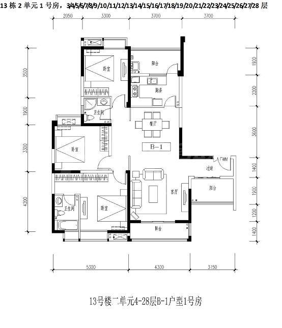三室两厅双卫9