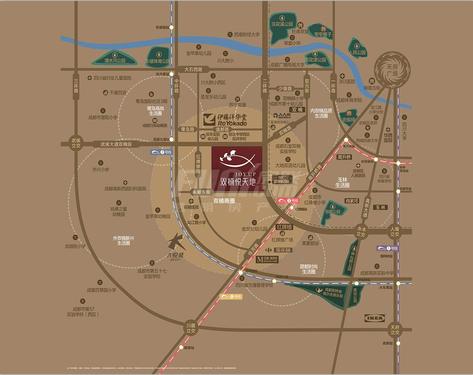 双楠悦天地逸都1期区位图