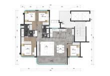 能建锦誉府1期4室2厅2卫143.00平户型