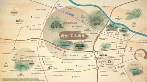 融创国宾雅集小区1期区位图