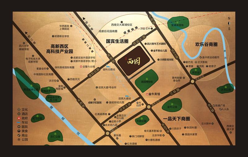 西园区位图
