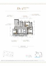 雍锦堰府1期 3室2厅2卫 125.85平米