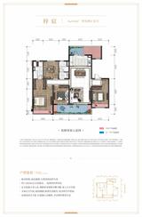 旭辉金科棠府1期 4室2厅2卫 143.00平米