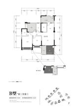 成都后花园国宾红叶 3室2厅2卫 100.00平米