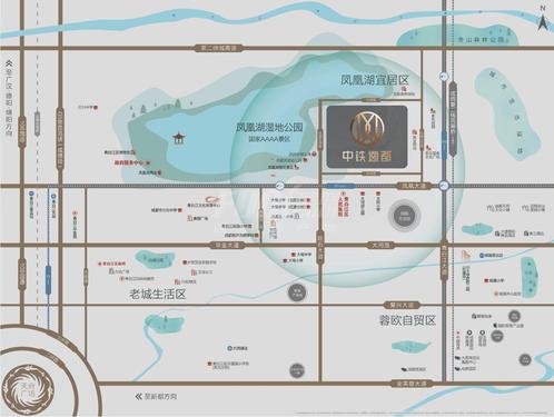 中铁逸都1期区位图
