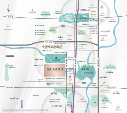 龙湖九里璟颂名邸1期区位图