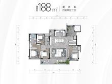 中交凤栖悦府1期4室2厅3卫188.00平户型