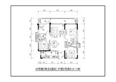 鑫耀美泉悦府2期4室2厅2卫137.33平户型