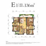 花样年·家天下1期 4室2厅2卫 136.00平米