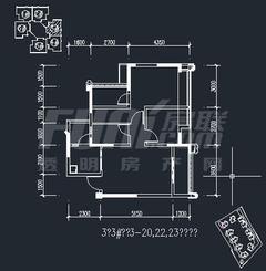 鼎犀名城3室2厅1卫75.09平户型