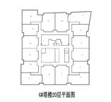 20层写字楼平面图