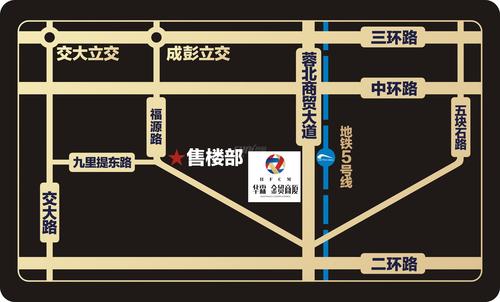 华霖金贸商厦1期区位图