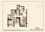 成都恒大翡翠龙庭1期 3室2厅2卫 107.47平米