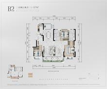 合园1期3室2厅2卫127.00平户型