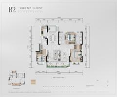 合园1期3室2厅2卫127.00平户型