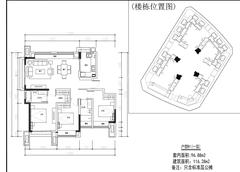 成都万达城3室2厅2卫116.28平户型