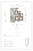 湖光合悦1期3室2厅2卫95.79平户型