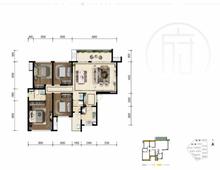 保利·堂悦府1期4室2厅2卫133.00平户型