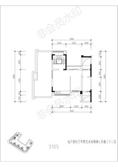 华熙艺术村锦都3室1厅133.91平户型