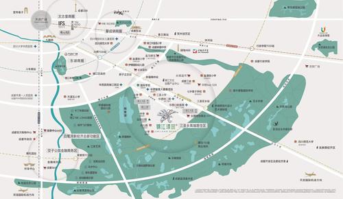 锦江璞园1期区位图