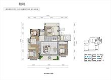旭辉江山和鸣花园1期4室2厅2卫169.00平户型