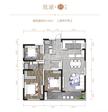 公园澜岸府1期3室2厅2卫132.00平户型