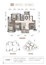金山云庭1期 4室2厅2卫 128.00平米