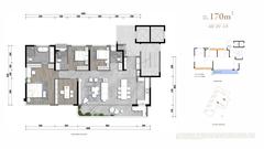 中建壹品金沙公馆1期4室2厅3卫170.74平户型