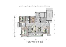 锦湖岸小区1期4室2厅2卫125.00平户型