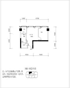 ICON大源中心1室1厅1卫53.02平户型