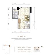 棠湖泊悦城  43.35平米