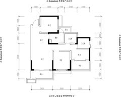 和悦澜庭3室2厅2卫90.00平户型