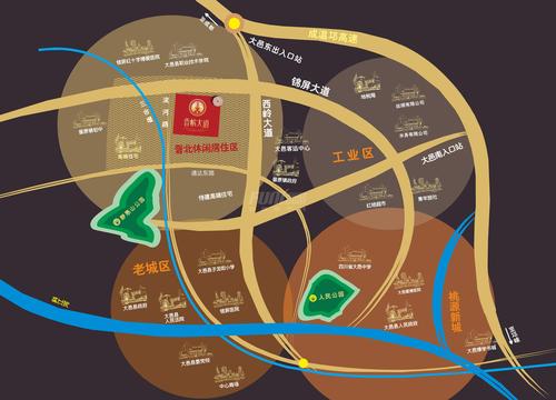 香槟大道区位图