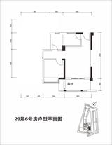 上景·东方邸1期 1室1厅1卫 53.23平米