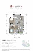 中铁逸都1期3室2厅2卫102.81平户型