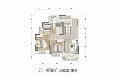 同森锦逸1期3室92.85平户型