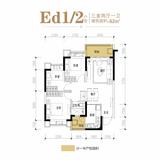 恒大林溪郡 3室2厅1卫 92.00平米