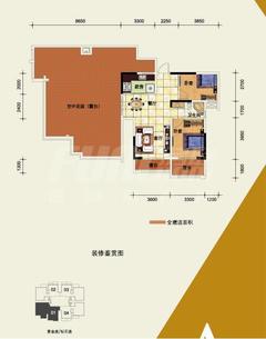 新都国际广场2期2室2厅1卫81.06平户型