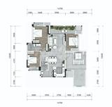 隆腾·锦天府1期 4室2厅2卫 146.00平米