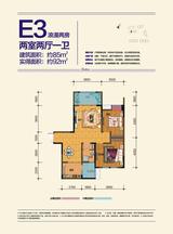 金辉枫尚2期 2室2厅1卫 85.00平米