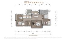 西派交子花园1期4室2厅3卫183.00平户型